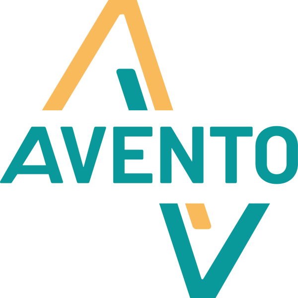 Logo Avento vert et jaune